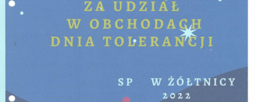 Dzień Tolerancji w SP w Żółtnicy